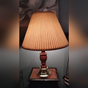 Wooden table lamp